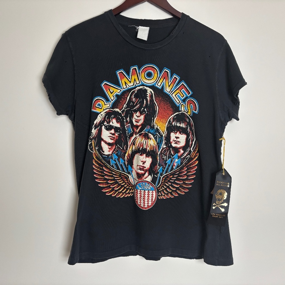 NWT Ramones tee w/ OG Made Worn bag